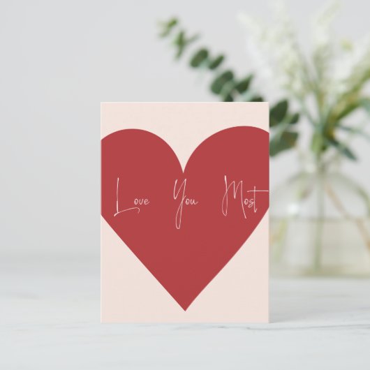 Carte postale "Vous m'êtes le plus cher" (Debout devant)