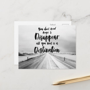 Carte Postale Vous n'avez pas besoin de magie pour disparaître