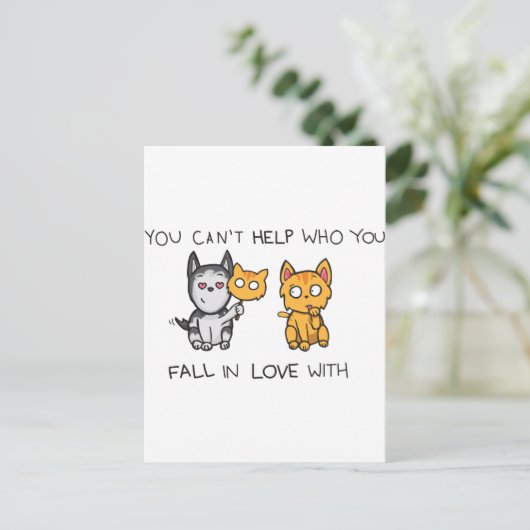 Carte Postale Vous ne pouvez pas aider ceux avec qui vous tombez (Debout devant)