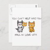 Carte Postale Vous ne pouvez pas aider ceux avec qui vous tombez (Devant / Derrière)