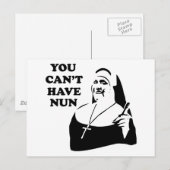 Carte Postale Vous ne pouvez pas avoir de soeur (Devant / Derrière)