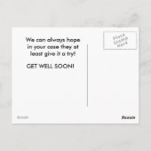 Carte Postale Vous ne pouvez pas guérir la stupidité ! (Dos)