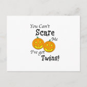 Carte Postale Vous ne pouvez pas me faire peur jumeaux - citroui (Devant)