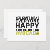 Carte Postale Vous ne pouvez pas rendre tout le monde heureux Vo (Devant / Derrière)