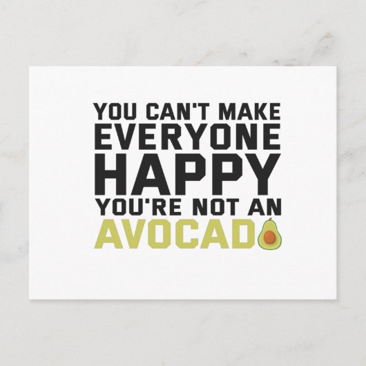 Carte Postale Vous ne pouvez pas rendre tout le monde heureux Vo (Devant)