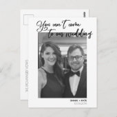 Carte Postale Vous ne pouvez pas venir à notre Faire-part Mariag (Devant / Derrière)