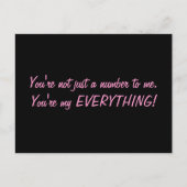 Carte postale "Vous n'êtes pas juste un numéro pou (Devant)