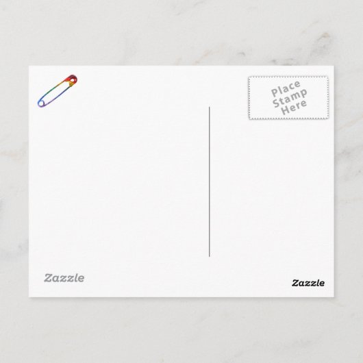 Carte Postale Vous N'Êtes Pas Seul/Épingle De Sécurité (Dos)