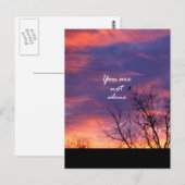 Carte Postale Vous N'Êtes Pas Seule (Devant / Derrière)