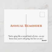 Carte Postale Vous n'êtes toujours pas mort — Amusant Humour som (Dos)