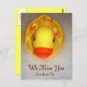 Carte Postale Vous nous manquez. (Devant / Derrière)