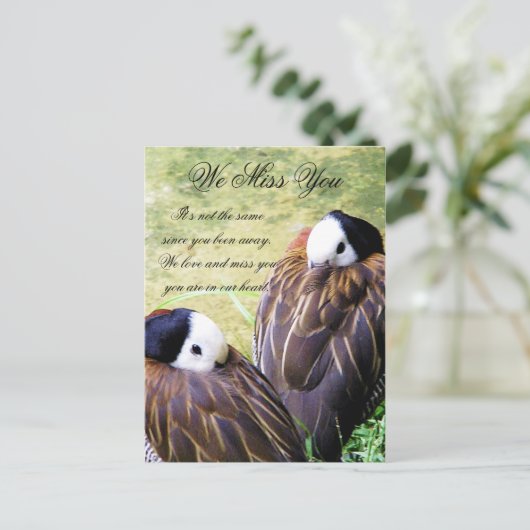 Carte Postale Vous nous manquez. (Debout devant)