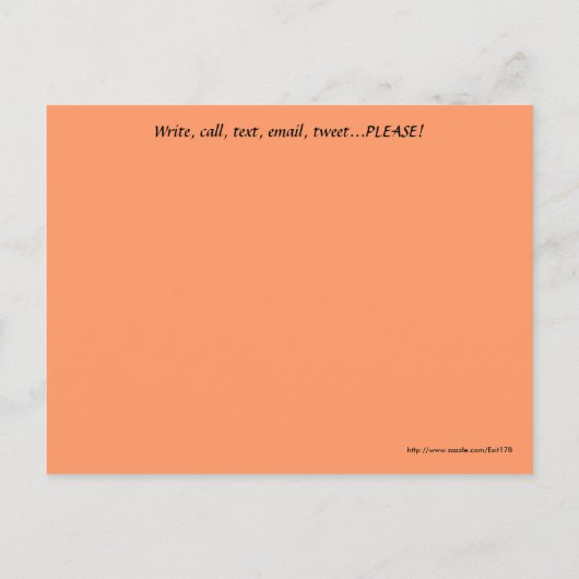 Carte Postale Vous penser avec vous Ligne orange de cœur abstrai (Dos)