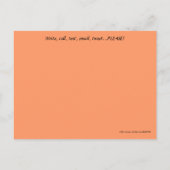 Carte Postale Vous penser de vous Ligne Orange de Coeur Abstrait (Dos)