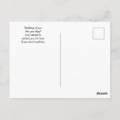 Carte Postale Vous pensez à un chien mignon et triste, retriever (Dos)