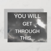 Carte Postale VOUS POURREZ PASSER PAR CES Mots Encourageants (Devant / Derrière)