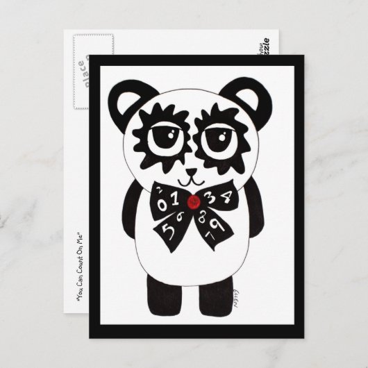 Carte Postale Vous Pouvez Compter Sur Moi (Devant / Derrière)