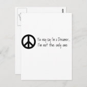 Carte Postale Vous pouvez dire que je suis un rêveur (Devant / Derrière)