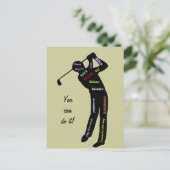 Carte Postale Vous pouvez le faire ! Golf, Sport, Motivation Mot (Debout devant)