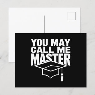 Carte Postale Vous Pouvez M'Appeler Maîtrise Diplômée 2024