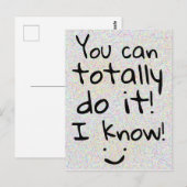 Carte Postale Vous pouvez totalement le faire des mots de (Devant / Derrière)