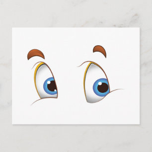 Carte Postale Vous regardez les yeux bleus