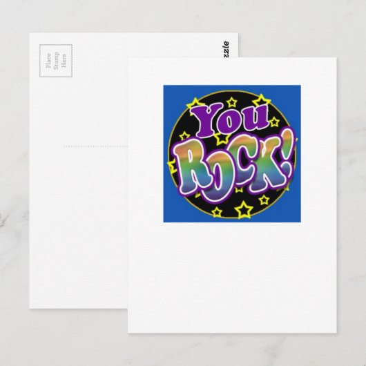 Carte Postale Vous, Rock ! (Devant / Derrière)