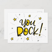 Carte Postale Vous Rock, en lettres (Devant / Derrière)