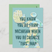 Carte Postale Vous savez que vous êtes du Michigan quand vous re (Devant / Derrière)