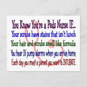 Carte Postale "Vous savez que vous êtes une infirmière de la fam