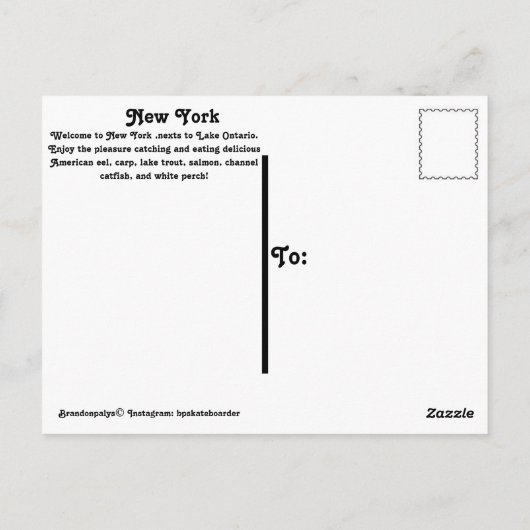 Carte Postale Vous sentez du poisson ? (Dos)