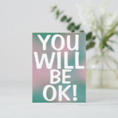 Carte Postale VOUS SEREZ OK Encouragement Mots Cool (Debout devant)