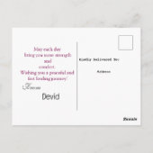 Carte Postale Vous souhaitant le meilleur (Dos)