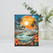 Carte Postale Vous souhaitant un merveilleux anniversaire (Debout devant)