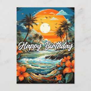 Carte Postale Vous souhaitant un merveilleux anniversaire
