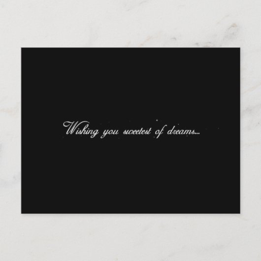 CARTE POSTALE VOUS SOUHAITEZ LE PLUS SUPERBE DES RÊVES DEPUIS MI (Devant)