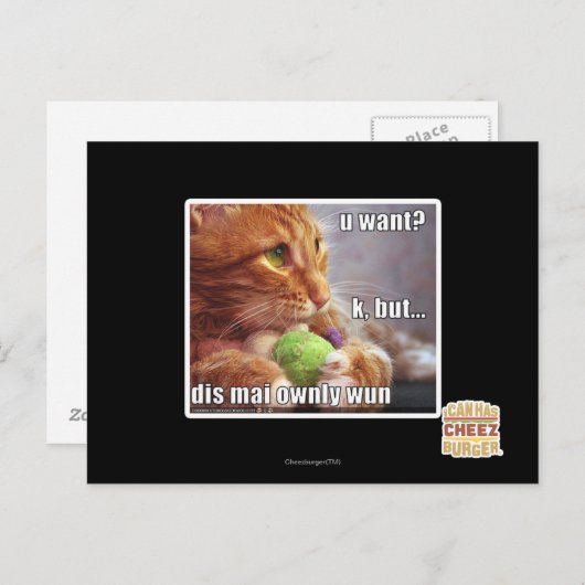 Carte Postale Vous voulez ? (Devant / Derrière)