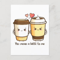 Vous voulez dire une latte à moi Valentines Jour P