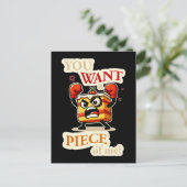 Carte Postale Vous voulez un morceau de moi. Caricature drôle de (Debout devant)