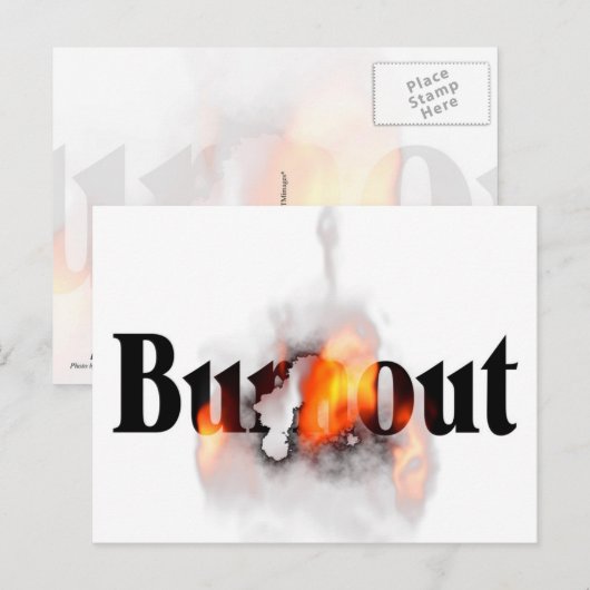 Carte Postale Vous vous sentez brûlé ? (Devant / Derrière)