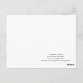 Carte Postale Vous voyez la libellule (Dos)