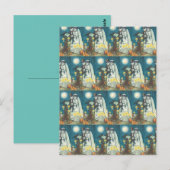 CARTE POSTALE VOWS DE CEMETERRE, SKELETON MARIAGE, MARÉE ET GROO (Devant / Derrière)