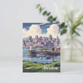 Carte Postale Voyage à Aberdeen en Écosse (Debout devant)