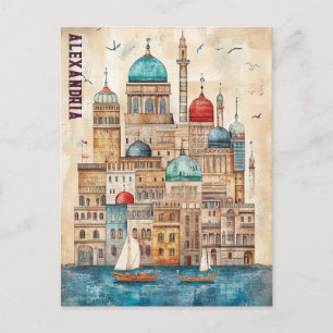 Carte Postale Voyage à Alexandrie Egypte