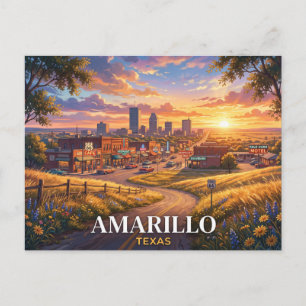 Carte Postale Voyage à Amarillo Texas