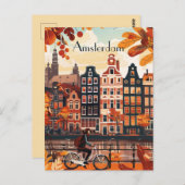 Carte Postale Voyage à Amsterdam (Devant / Derrière)
