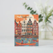 Carte Postale Voyage à Amsterdam (Debout devant)