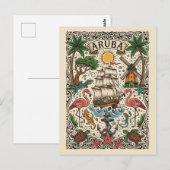 Carte Postale Voyage à Aruba (Devant / Derrière)