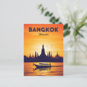 Carte Postale Voyage à Bangkok Thaïlande vintage (Debout devant)