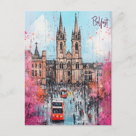 Carte Postale Voyage à Belfast Irlande du Nord (Devant)